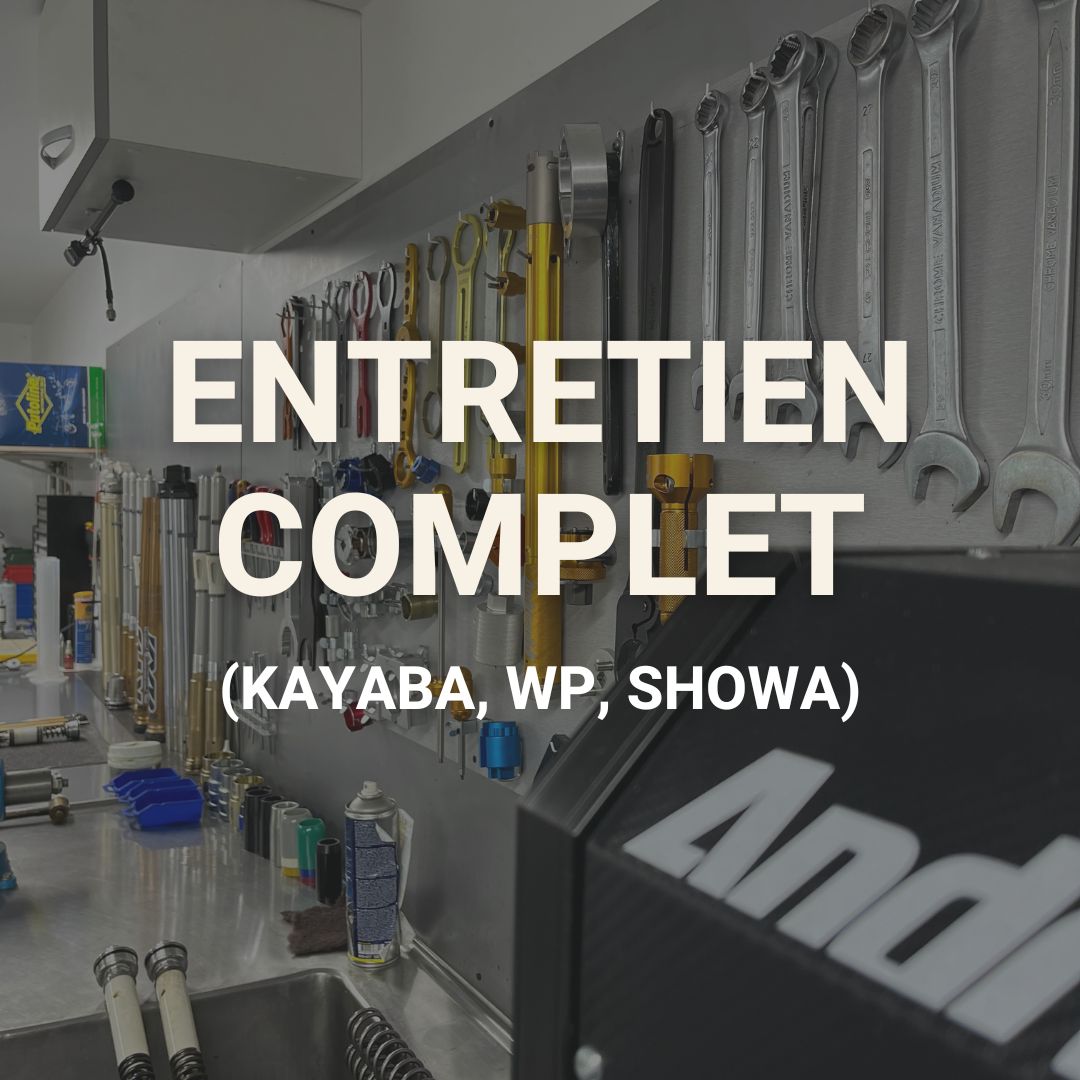 Entretien FOURCHE COMPLET (Öhlins, Kayaba, WP, Showa)