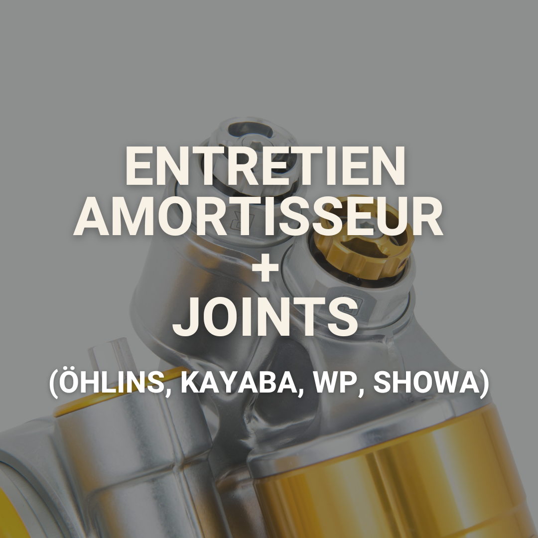 Entretien AMORTISSEUR + joints (Öhlins, Kayaba, WP, Showa)